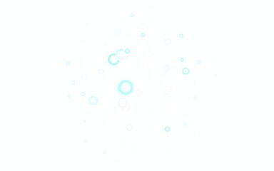Light BLUE vector background with bubbles.