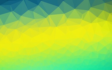 Obraz premium Light Green, Yellow vector abstract mosaic background. Glitter abstract illustration with an elegant design. Elegant pattern for a brand book.