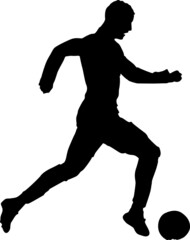 Simple Vector Design of a Football in Black