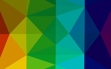 Obraz premium Light Multicolor, Rainbow vector polygonal pattern. Colorful illustration in Origami style with gradient. Polygonal design for your web site.
