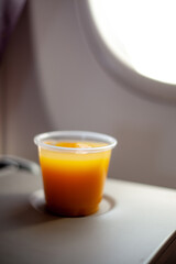 orange juice on the plane