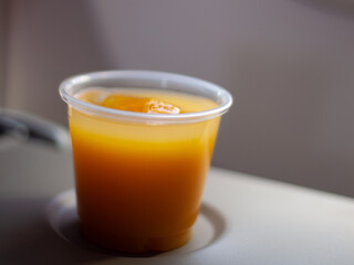 orange juice on the plane