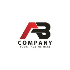 Obraz premium Initial AB Logo Design Inspiration