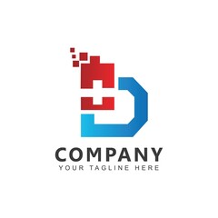 Obraz premium Initial B+ Logo Design Inspiration