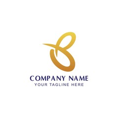 Gold B Symbol Logo