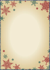abstract Christmas light background stock with snowflakes vector illustration