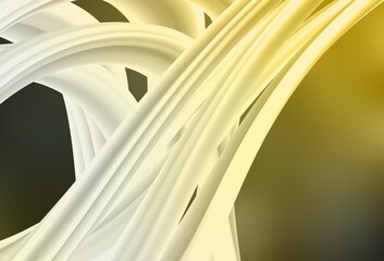 Dark Green, Yellow vector abstract blurred layout.