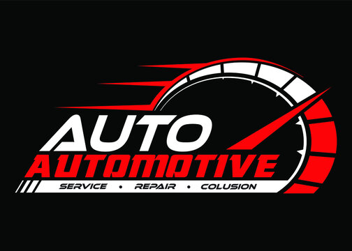 automotive logo concept vector de Stock