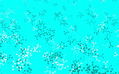 Light Green vector pattern with artificial intelligence network.