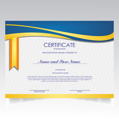 vector of certificate Template 
