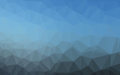 Obraz premium Light BLUE vector abstract polygonal cover. Creative illustration in halftone style with gradient. The best triangular design for your business.