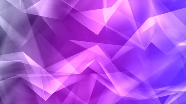 3d abstract Geometric Loop Background new technology dynamic motion Concept. Digital data visualization. Diamond prism. Polygonal crystals. Bright figure in starry cosmos. Glowing Triangles