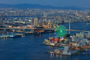 大阪ベイエリアの夜景