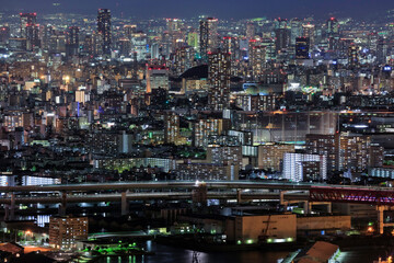 Plakat 大阪ベイエリアの夜景