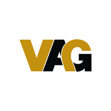 VAG letter monogram logo design vector