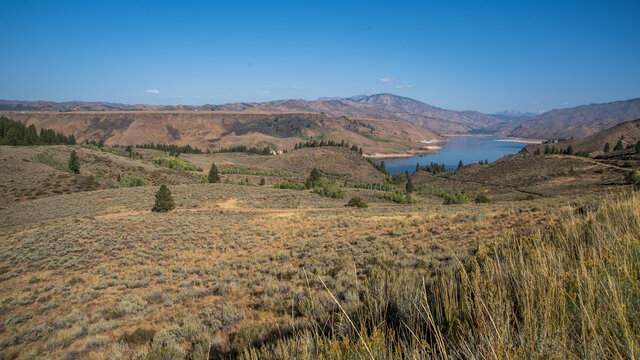 Landscapes Around Anderson Ranch Dam In Southern Idaho Mountains