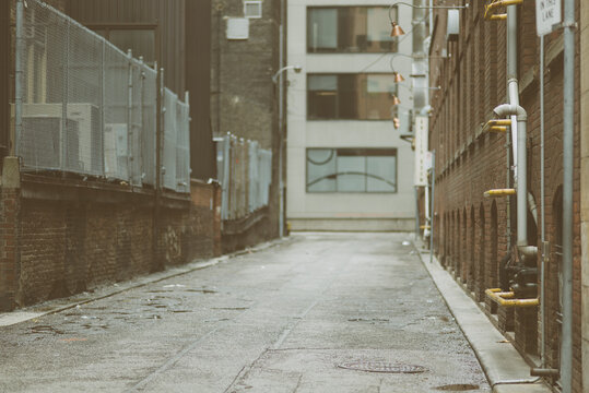 Conceptual photograph of an empty street in Toronto, Canada.