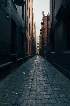 Classic bluestone laneway in Melbourne CBD