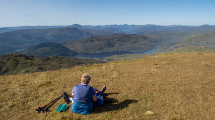 Climbing Ben Ledi in the Trossachs, Ben Ledi is a mountain in Stirling, Scotland. It is 879 m high, and is classified as a Corbett. It lies about 6.4 kilometres north-west of Callander