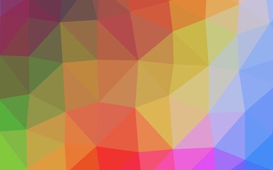 Fototapeta premium Light Multicolor, Rainbow vector polygonal template. Shining colored illustration in a Brand new style. Template for a cell phone background.
