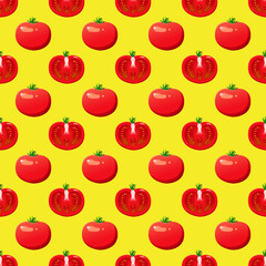 トマトのパターンイラスト