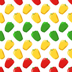 ピーマンのパターンイラスト