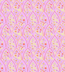 traditional Indian paisley pattern on  background