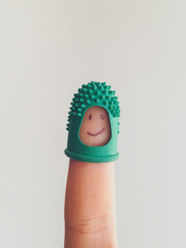 Finger with Smile Face and Hat