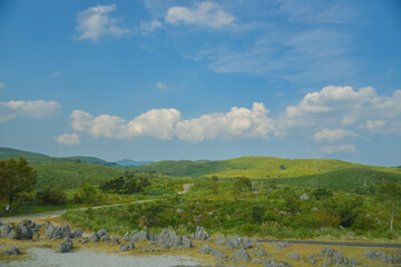 Fototapeta premium カルスト台地と青空