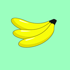 Banana Fruit Illustration