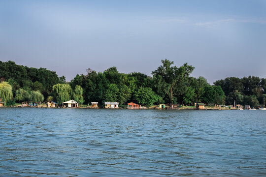 Floating Houses on Sava River, Seriba