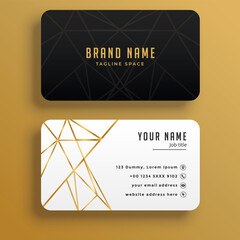Gold business card