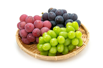 シャインマスカット、クイーンニーナ、ニューピオーネの葡萄3種盛合せ