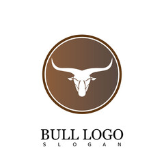 Bull Logo Animal Design Wild