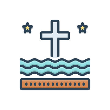 Color Illustration Icon For Liturgy