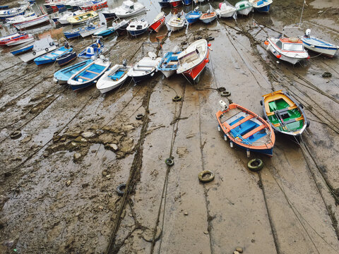 Low tide in Castro Urdiales, Spain