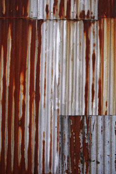 Rusty metal wall panel