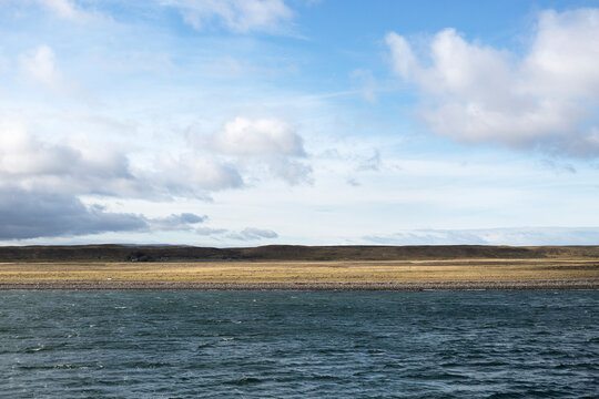 Look on the Chilean Tierra Del Fuego from the sea