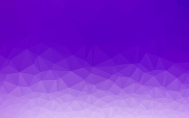 Light Purple vector blurry triangle pattern. Modern geometrical abstract illustration with gradient. Polygonal design for your web site.