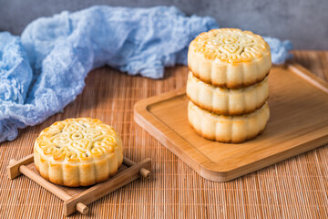 Chinese Mid Autumn Festival five kernel moon cake