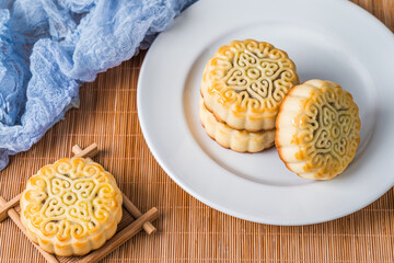 Chinese Mid Autumn Festival five kernel moon cake