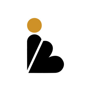 recommend clip art: Initial letter ib logo or bi logo vector design template