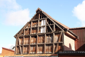 an old dilapidated house