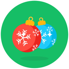 
Vector design of xmas baubles, christmas ball concept 
