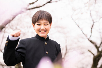 中学生 春