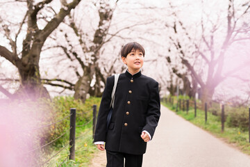 中学生 春
