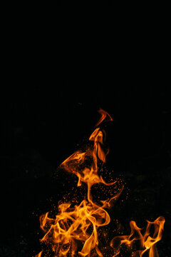 Detail of a flames