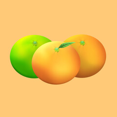 ミカンのイラスト