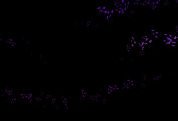 Dark Purple vector background with abstract forms.