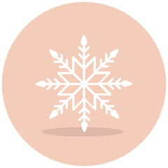 
Snow pattern vector, snowflake icon in editable style 
